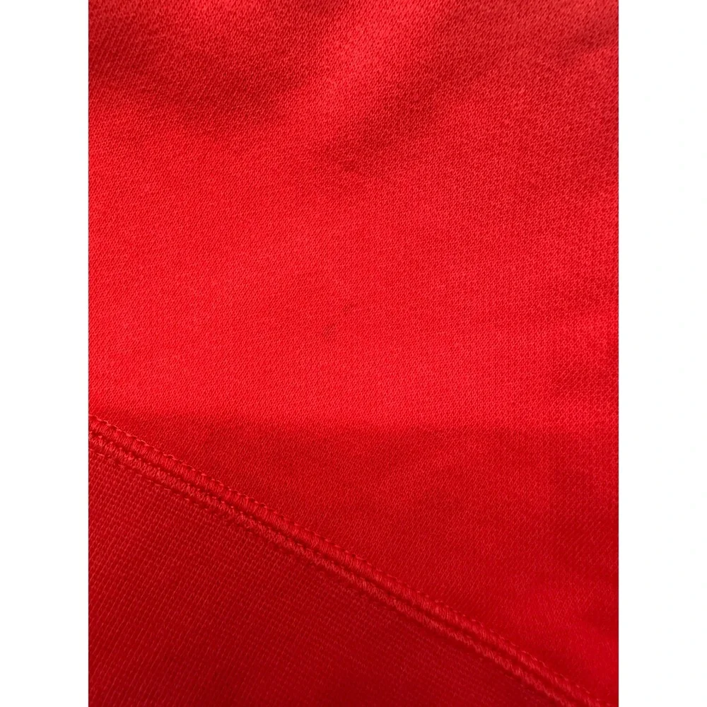 VTG Nike Mens XL Red Crewneck Sweatshirt Big Logo Raglan Fleece Pullover Sports